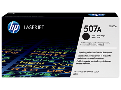 Picture of HP 507A Black Original LaserJet Toner Cartridge