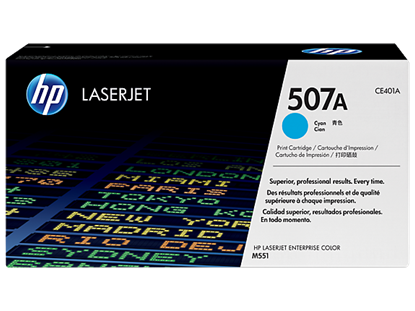 Picture of HP 507A Cyan Original LaserJet Toner Cartridge