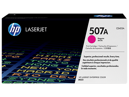 Picture of HP 507A Magenta Original LaserJet Toner Cartridge