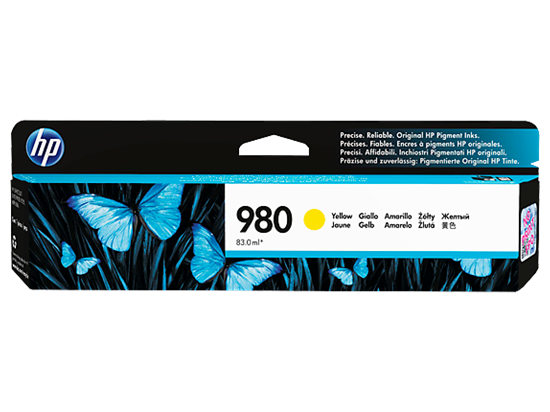 Picture of HP 980 Yellow Original Ink Cartridge