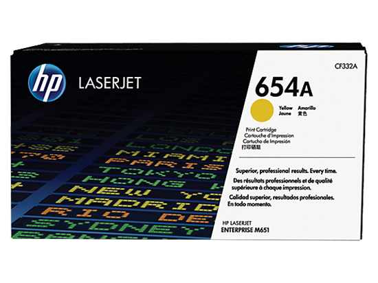 Picture of HP 654A Yellow Original LaserJet Toner Cartridge