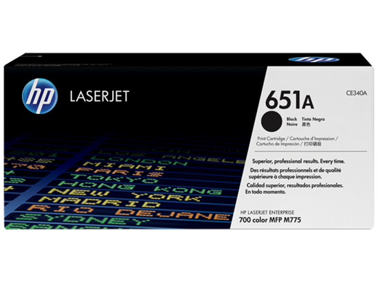 Picture of HP 651A Black Original LaserJet Toner Cartridge